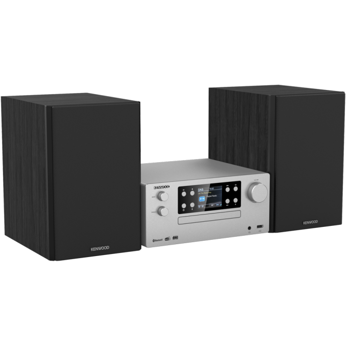 
Kenwood M-925DAB-S Mini linija brilijantan kolor displej, moćno pojačalo i funkcije kao što su CD plejer, USB, DAB+ i Bluetooth Audio Streaming.