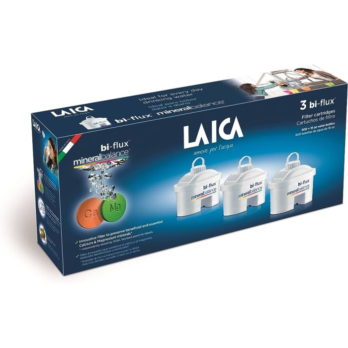 Laica M3M2A7ES150 filter (mineral balans) čuva prirodni balans mineralnih soli u vodi iz slavine, kao što su kalcijum i magnezijum.