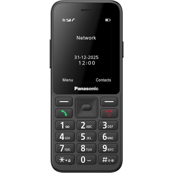 Panasonic KX-TU260EXB Mobilni telefon za starije, sa SOS tasterom, 2,4-inčni ekranom za lako čitanje, velikim osvetljenim tasterima za lako rukovanje