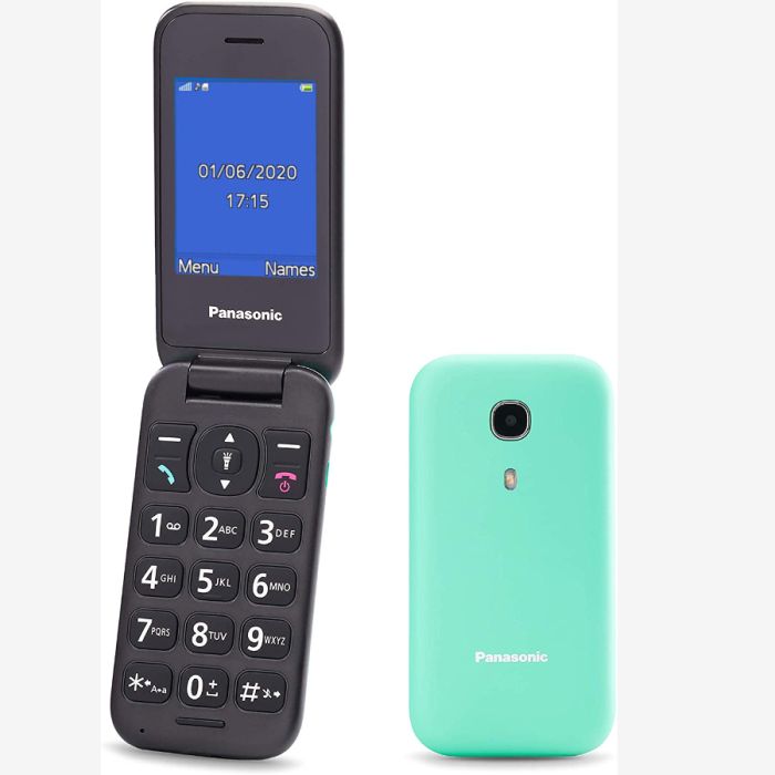 Panasonic KX-TU400EXC Mobilni telefon za starije sa tasterom za hitne pozive, ekranom od 2.4 inča i baterijom od 800mAhi kamerom od 0,8Mpx.