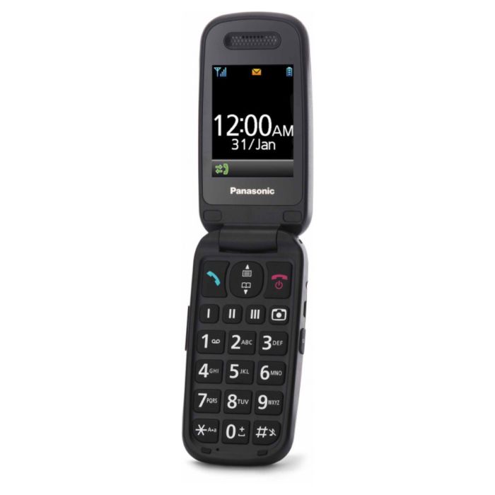 Panasonic KX-TU446EXG Mobilni telefon za starije sa SOS tasterom, TFT ekranom od 2.4 inča i baterijom od 1000mAh za do 5 sati razgovora. 