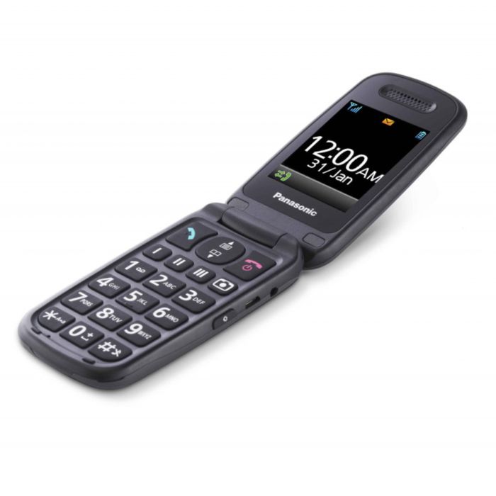 Panasonic KX-TU446EXG Mobilni telefon za starije sa SOS tasterom, TFT ekranom od 2.4 inča i baterijom od 1000mAh za do 5 sati razgovora. 