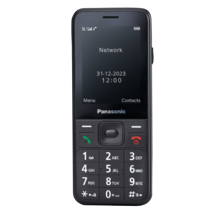 Panasonic TF200 Mobilni telefon sa ekranom u boji od 2,4 inča, Bluetooth-om, Handsfree funkcijom i osvetljenim tasterima. Kompatibilan sa slušnim aparatom