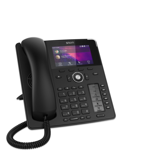 Snom D785 Crni Sip Telefon sa  12 Sip naloga,  4.3 TFT ekranom u boji visoke rezolucije i 24 programabilna funkcijska tastera.