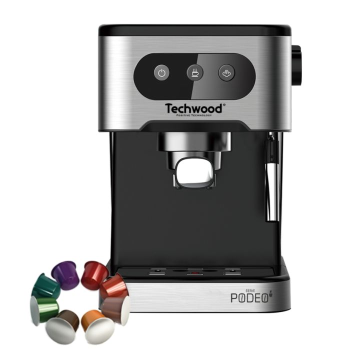 Techwood TCA-156EXN Espresso aparat, snage 1350W sa opcijama automatskog isključivanje nakon 25 minuta - Okusi fantastičnu aromu