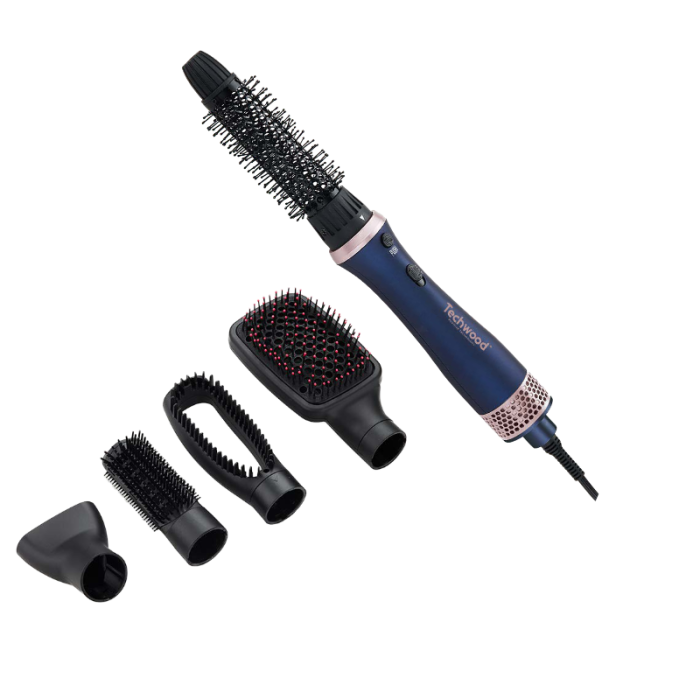 Techwood TCO-6094 Stajler za kosu 5 u 1 snage 700W sa pet promenjivih natavaka za razlličite frizure. Savršena frizura svakog dana. Techwood TCO-6094 Stajler za kosu 5 u 1 snage 700W sa pet promenjivih natavaka za razlličite frizure. Savršena frizura svakog dana.