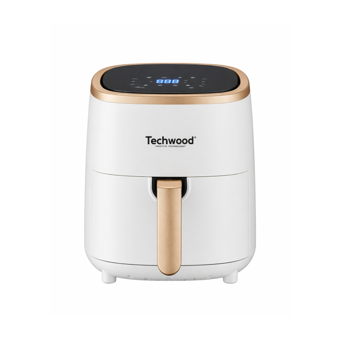 Techwood TFR-350SHD Friteza bez ulja snage 1200W, kapaciteta korpe 3.5 litara.  Za zdravije pripremanja hrane, sa mnogo manje masnoće.