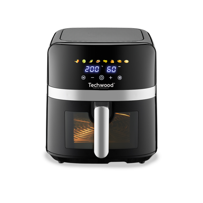 Techwood TFR-806SHD Friteza bez ulja snage 1700W, kapaciteta korpe 8 litara. Za zdravije pripremanja hrane, sa mnogo manje masnoće. Techwood TFR-806SHD Friteza bez ulja snage 1700W, kapaciteta korpe 8 litara. Za zdravije pripremanja hrane, sa mnogo manje masnoće.
