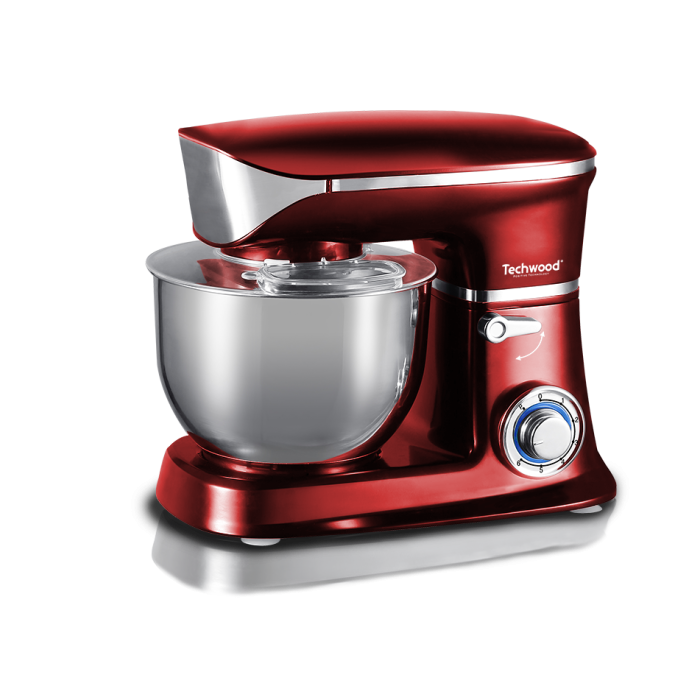 Techwood TRO-1305 Robot mikser za pripremanje testa, kremastih smeša sa posudom od nerđajućeg čelika zapremine 6.5l, savršeno se uklapa u enterijer kuhinje. 