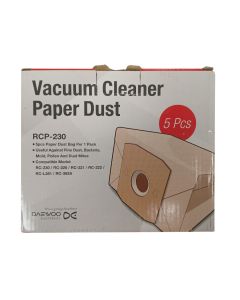 Daewoo Kesa za usisivač RC-220 1/5 - Rezervne kese za usisivač -  5 komada u pakovanju-  Kompatibilne sa pojedinim modelima DAEWOO usisivača