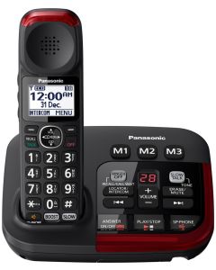 Panasonic KX-TGM420EXB Bežični telefon sa sekretaricom ekranom od 1.8 inča, Identifikacijom poziva i tasterom za blokiranje neželjenih poziva. 