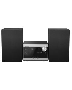 Panasonic SC-PM270EG-S Mikro linija linija sa LCD displejem, snage 20W sa FM radiom , Bluetooth&reg;, USB i  CD, CD-R/-RW kompatibilnim  plejerom. 