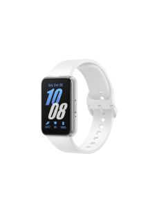 Samsung Galaxy Fit3 fitnes narukvica SM-R390NZSAEUC sa AMOLED ekranom veličine 1,6 inča i rezolucije 256 x 402  piksela. Tanko aluminijumsko kući&scaron;te