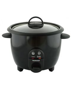 Techwood TCR-106 Aparat za kuvanje pirinča kapaciteta 1 litar - Uklonjiva posuda sa nelepljivim premazom i staklenim poklopcem. 