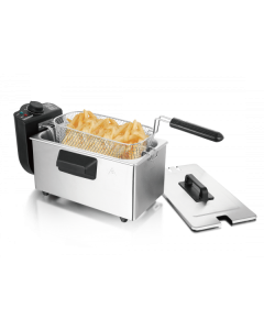 Techwood TFR-304 Friteza kapaciteta 3l i snage 2000W sa kućištem od nerđajućeg čelika, jednostavna za upotrebu i prženje na stari dobri način. 