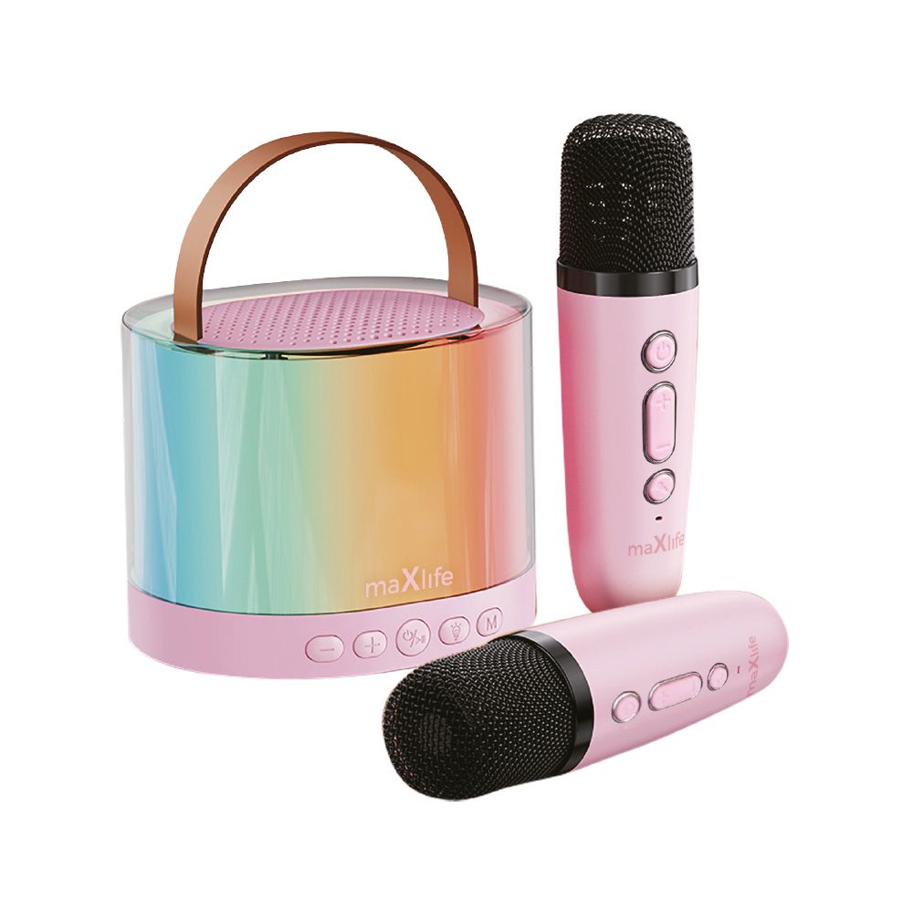 Maxlife MXKS-200 Bluetooth karaoke zvučnik roze