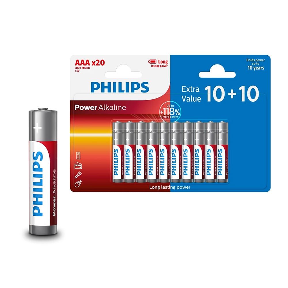 Philips AAA LR03 Blister 10+10 Alkalne baterije
