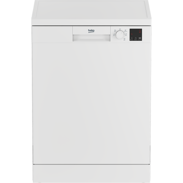 Beko DVN 05320 W Mašina za sudove za 13 komplata sa fiksnom gornjom korpom i 5 programa za pranje posuđa.  Efikasno i temeljno pranje,Beko DVN 05320 W Mašina za sudove za 13 komplata sa fiksnom gornjom korpom i 5 programa za pranje posuđa.  Efikasno i tem