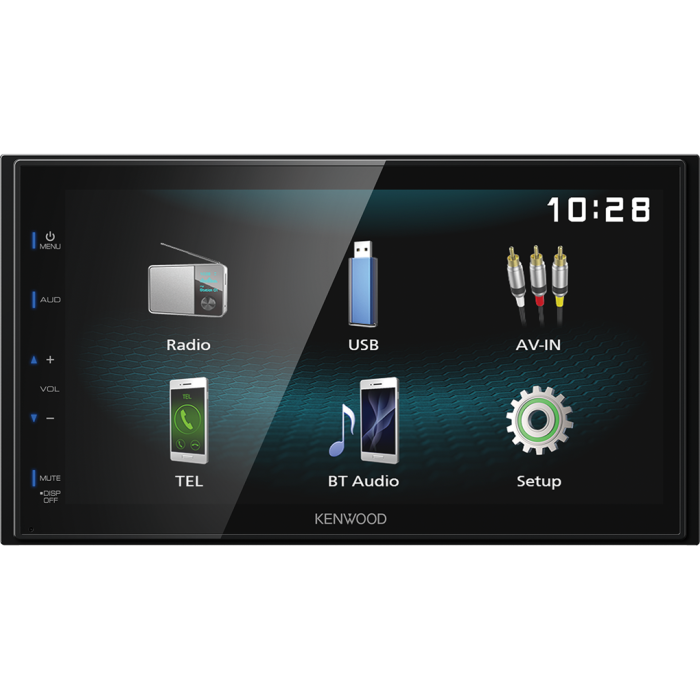 Kenwood DMX-120BT Multimedija za automobil snage 4 x 50W sa 6.8 inčnim monitorom USB i Bluetooth tehnologijom povezivanja sa Smart telefonima.