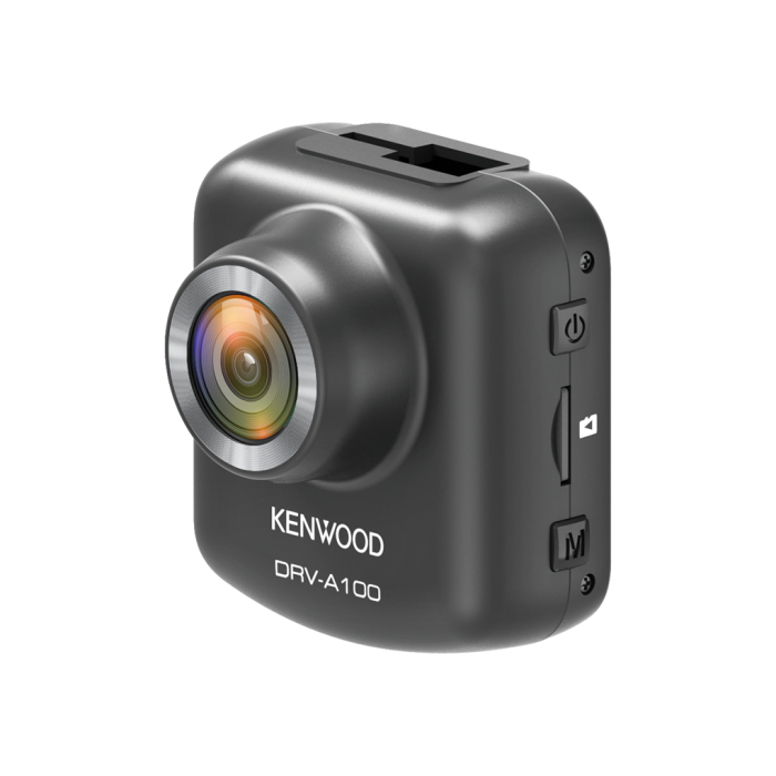 Kenwood DRV-A100 Kamera za automobil sa LCD ekranom od 2".  Snima u HD rezoluciji i obezbeđuje dokazni materijal u slučaju udesa.