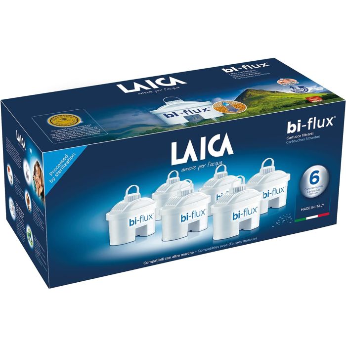 Laica F6M Univerzalni bi-flux filter kapacieta 150 L / 1 mesec filtrirane vode, pogodan je za LAICA bokale za filtriranje vode.