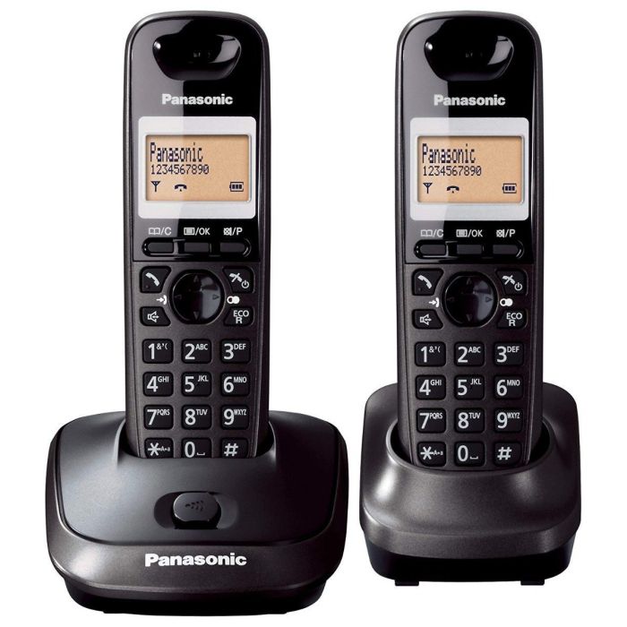 Panasonic KX-TG2512FXT Bežični telefon DECT/GAP sa 2 slušalice, caller ID/Imenikom Eco funkcijom i memorija za 50 primljenih poziva, 