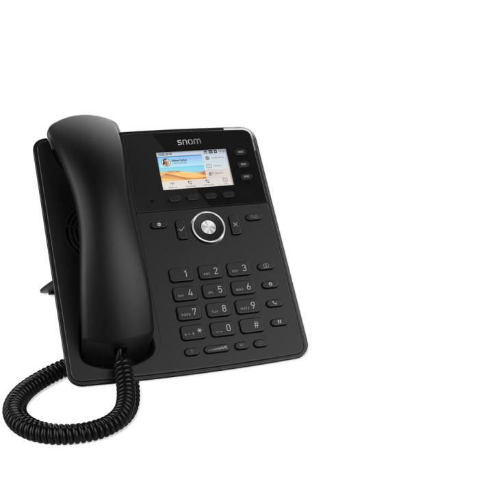 Snom D717 Sip Telefon sa 6 SIP naloga TFT ekran u boji od 2,7" visoke rezolucije, 3 funkcijska pragramabilna tastera,  HD audio spikerfonom i USB portom