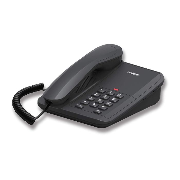 Uniden CE7203B Žični Telefon sa indikatorom poziva, redial i flash funkcijama, može se montirati na zid, lako se koristi i ne zauzima puno prostora. 