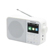 Kenwood CR-M30DAB-W Radio plejer sa DAB+ i FM Tjunerom, bluetooth-om, funkcijom sata sa alarmom....integrisanom punjivom baterija od 2000 mAh.