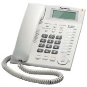 Panasonic KX-TS880FXW Žični telefon sa 10 tastera za brzo biranje, Redial, Flash, 4 nivoa jačine slušalice,  Caller ID i mogućnošču zidne montaže. 