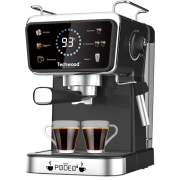 Techwood TCA-1386EXN Espresso aparat, snage 1350W, sa 4 funkcije: Espreso, Dupli espreso, Amerikano, Sveža kafa. Okusi fantastičnu aromu