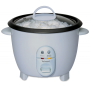 Techwood TCR-102 Aparat za kuvanje pirinča kapaciteta 1 litar - Uklonjiva posuda sa nelepljivim premazom i staklenim poklopcem. 