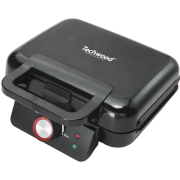 Techwood TGC-1366 Gril toster 3 u 1 - Aparat za vafle, sendviče i gril toster snage 1000W sa tasterom za podešavanje temperature pečenja. 