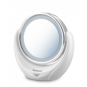 Techwood TML-2674 Ogledalo za sminkanje sa Led kružnim osvetljenjem može uveličati odraz i do 5 puta, rotira se za 360 stepeni.