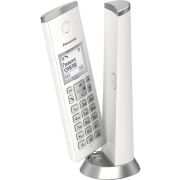 Panasonic KX-TGK210FXW Bežični telefon sa  ekranom od 1,5 inča, mogućnošću blokiranje neželjenog poziva do 30 unosa, alarmom, satom itd.