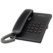 Panasonic KX-TS500FXB Žični telefon sa mogućnošću ponovnog biranje poslednjeg biranog broja, 3 jačine zvuka, montiranja na zid itd.