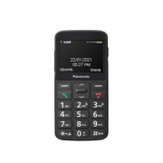 Panasonic KX-TU160EXB Mobilni telefon za starije, sa SOS tasterom, 2,4-inčni ekranom za lako čitanje, velikim osvetljenim tasterima za lako rukovanje