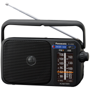 Panasonic RF-2400DEG-K Tranzistor sa zvučnikom od 10 cm, podrškom za FM/AM frekvenicije, jednostavan i lak za upotrebu. Uživajte uz zvuke omiljene stanice.