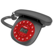 Uniden CE6601 Red Žični Telefon inspirisan je dizajnom nekada najpopularnijih telefona, sa identifkaciojom poziva, redial i flash funkcijama.