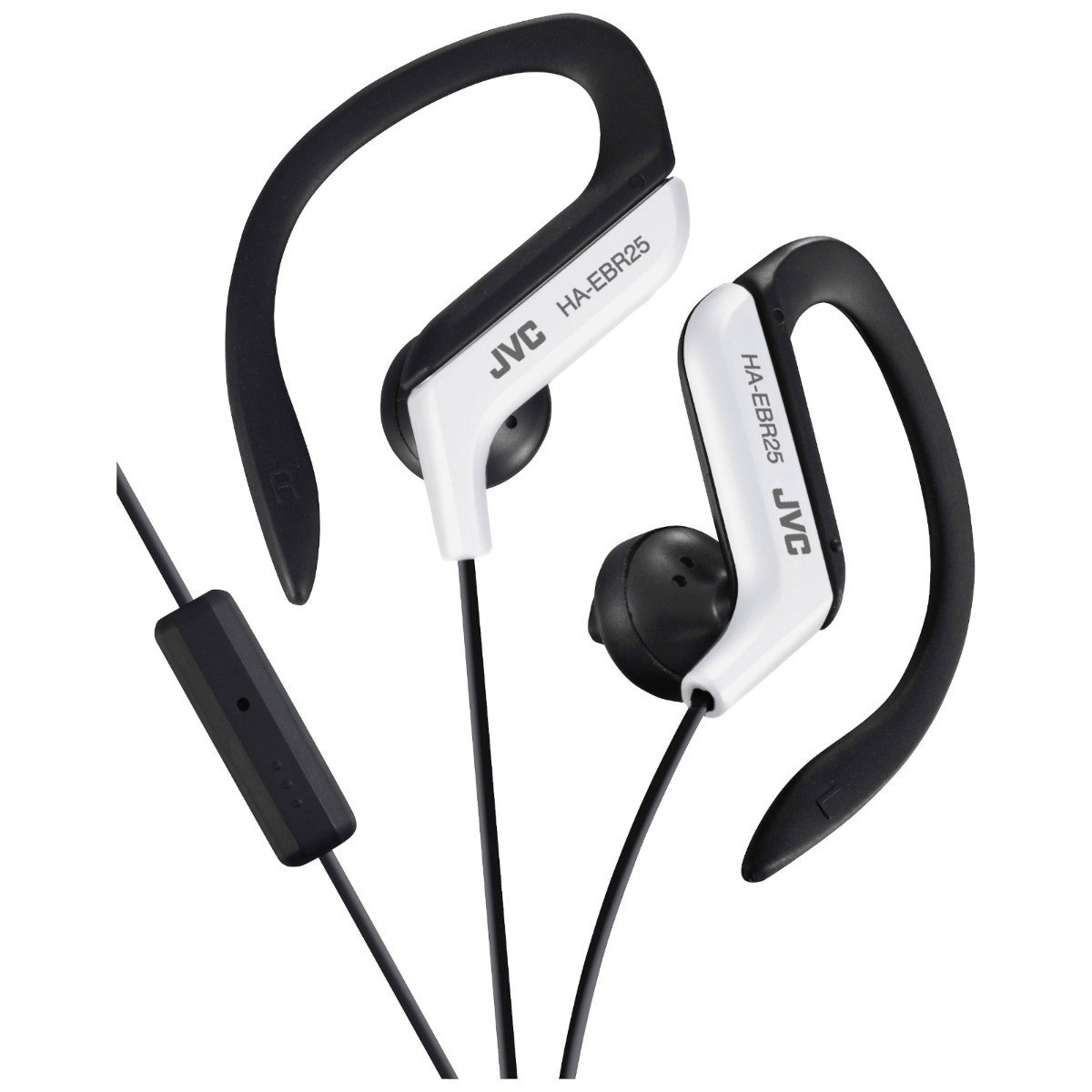 JVC HA-EBR25-WE Slušalice sa ugrađenim mikrofonom i daljinskim upravljačem,  otporne na prskanje, idealne za treninge, trčanje i slično. 