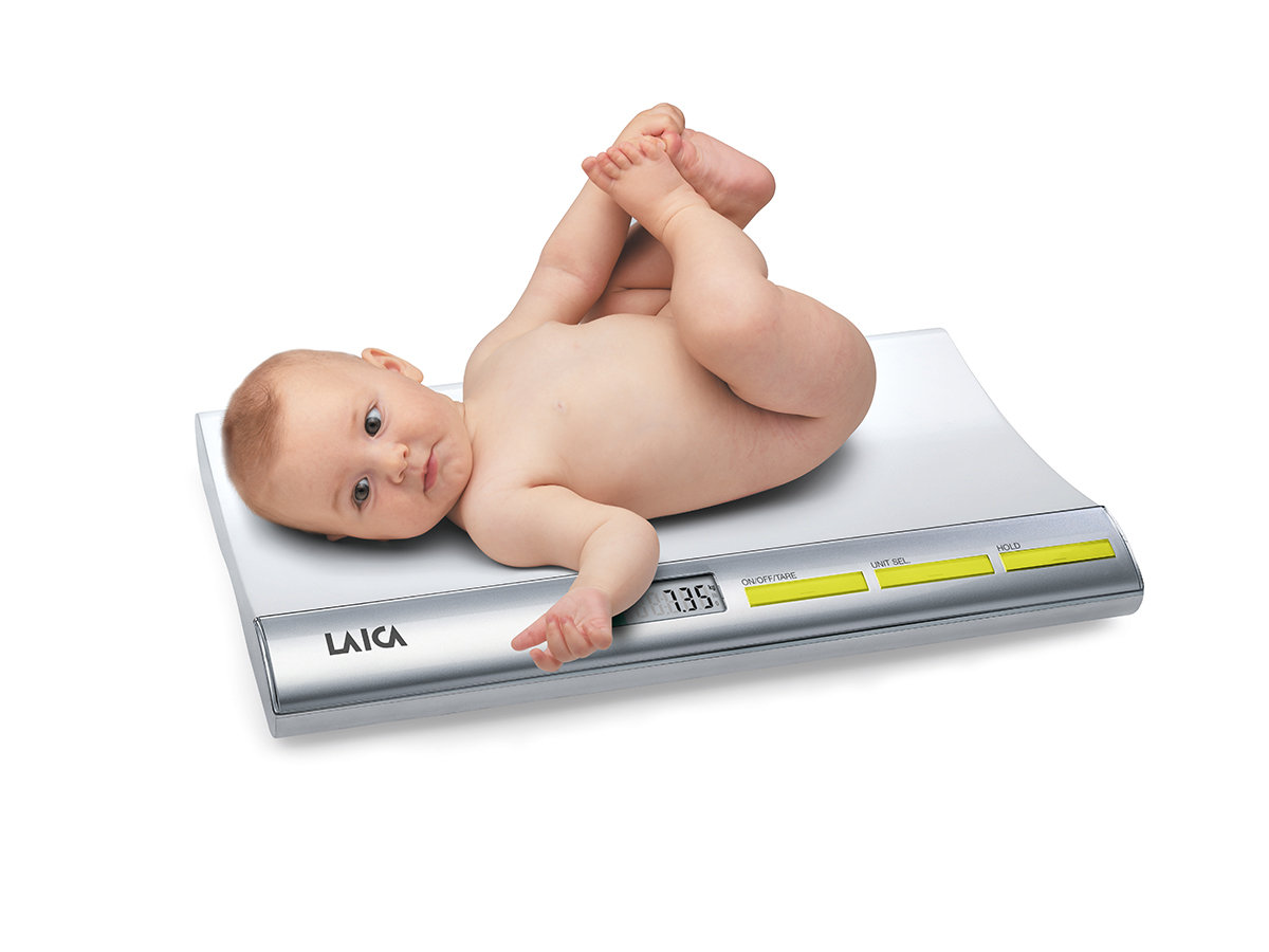 Laica PS3001 Vaga za bebe sa funcijama TARE I WEIGHT LOCK - Vaga za merenje beba pomaže vam da svakodnevno pratite rast i razvoj svog deteta. 