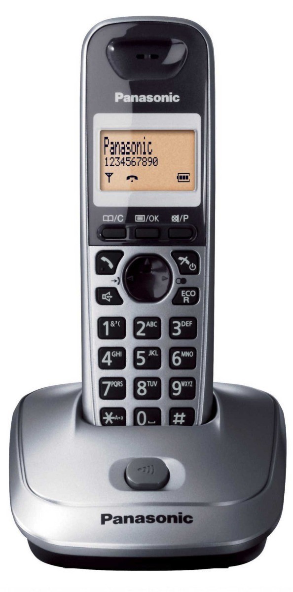 Panasonic KX-TG2511FXM Bežični telefon DECT/GAP sa 1 ulaznom linijom, prikazom na više jezika, Eco funkcijom i memorijom za do 50 primljenih poziva. 