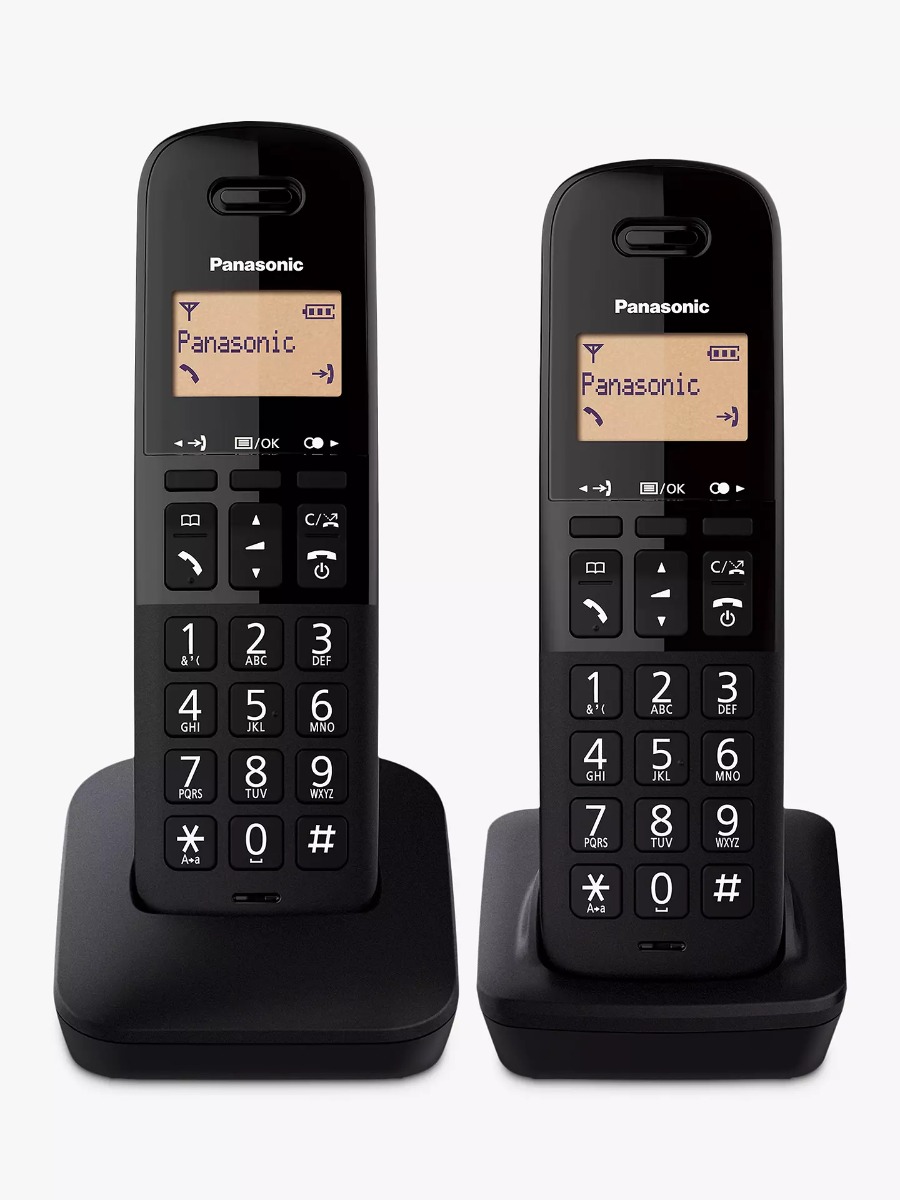 Panasonic KX-TGB612FXB Bežični telefon sa dve slušalice, Caller ID-om, ekranom od 1.4" i posebnim tasterom za blokiranje neželjenih poziva. 