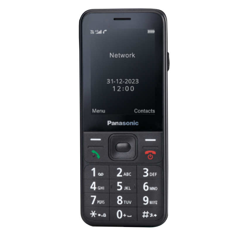 Panasonic TF200 Mobilni telefon sa ekranom u boji od 2,4 inča, Bluetooth-om, Handsfree funkcijom i osvetljenim tasterima. Kompatibilan sa slušnim aparatom