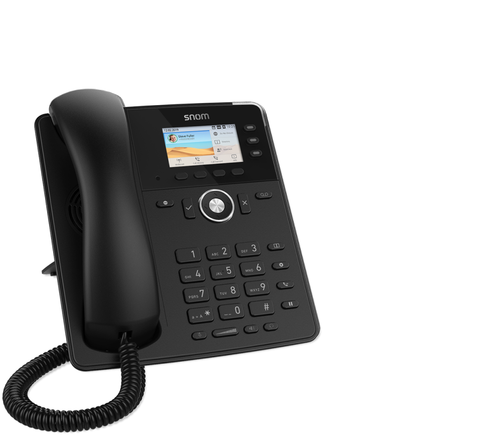 Snom D717 Sip Telefon sa 6 SIP naloga TFT ekran u boji od 2,7" visoke rezolucije, 3 funkcijska pragramabilna tastera,  HD audio spikerfonom i USB portom