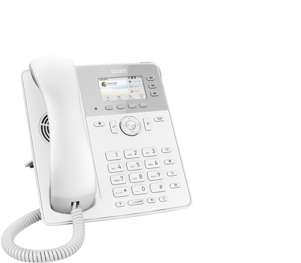 Snom D717 W Sip Telefon sa 6 SIP naloga TFT ekran u boji od 2,7" visoke rezolucije, 3 funkcijska pragramabilna tastera,  HD audio spikerfonom i USB portom