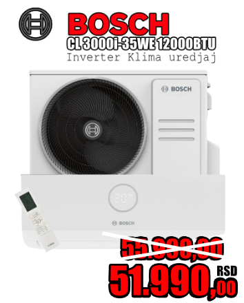 Bosch CL 3000i-35WE 12000BTU Inverter klima