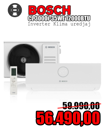 Bosch CL 3000i-35WE 12000BTU Inverter klima