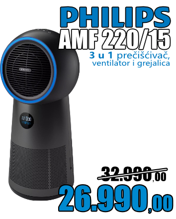 Philips AMF 220/15 -  3 u 1 prečišćivač, ventilator i grejalica
