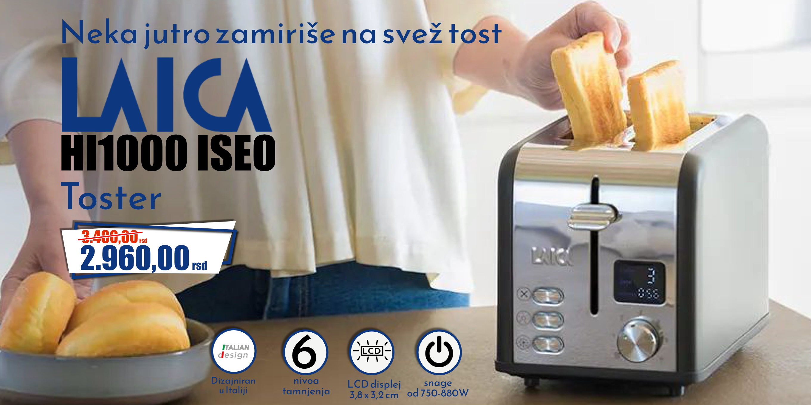 Laica HI1000 ISEO Toster